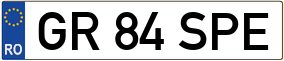 Trailer License Plate